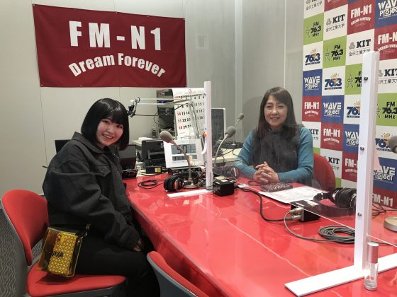 ヴィーナスの魔法　ゲスト　ダンサー　SAYAKA さん（左）、パーソナリティ　千口寿子さん