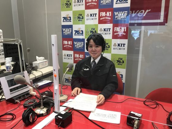 交番インフォメーション　野々市交番　中道未奏さん