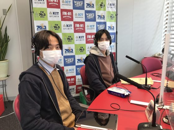 ホームタウン野々市ゲスト　金沢工大防災減災プロジェクトSoRA　代表 森本裕太さん(3年)、田畠睦海さん(2年)　