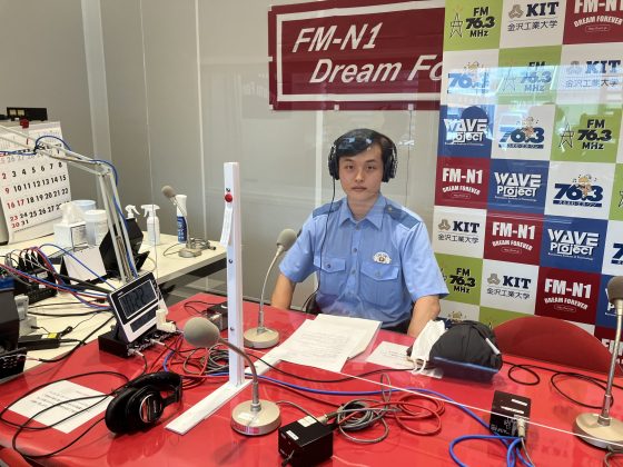 交番インフォメーション　野々市交番 村井秀彬さん