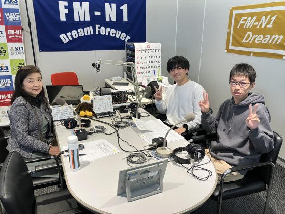 キャンパスアメニティ　ゲスト　国際高等専門学校　高専ロボットコンテストチーム　リーダー：太田晴喜さん、ピットメンバー代表：佐野獅悠さん　1/3放送