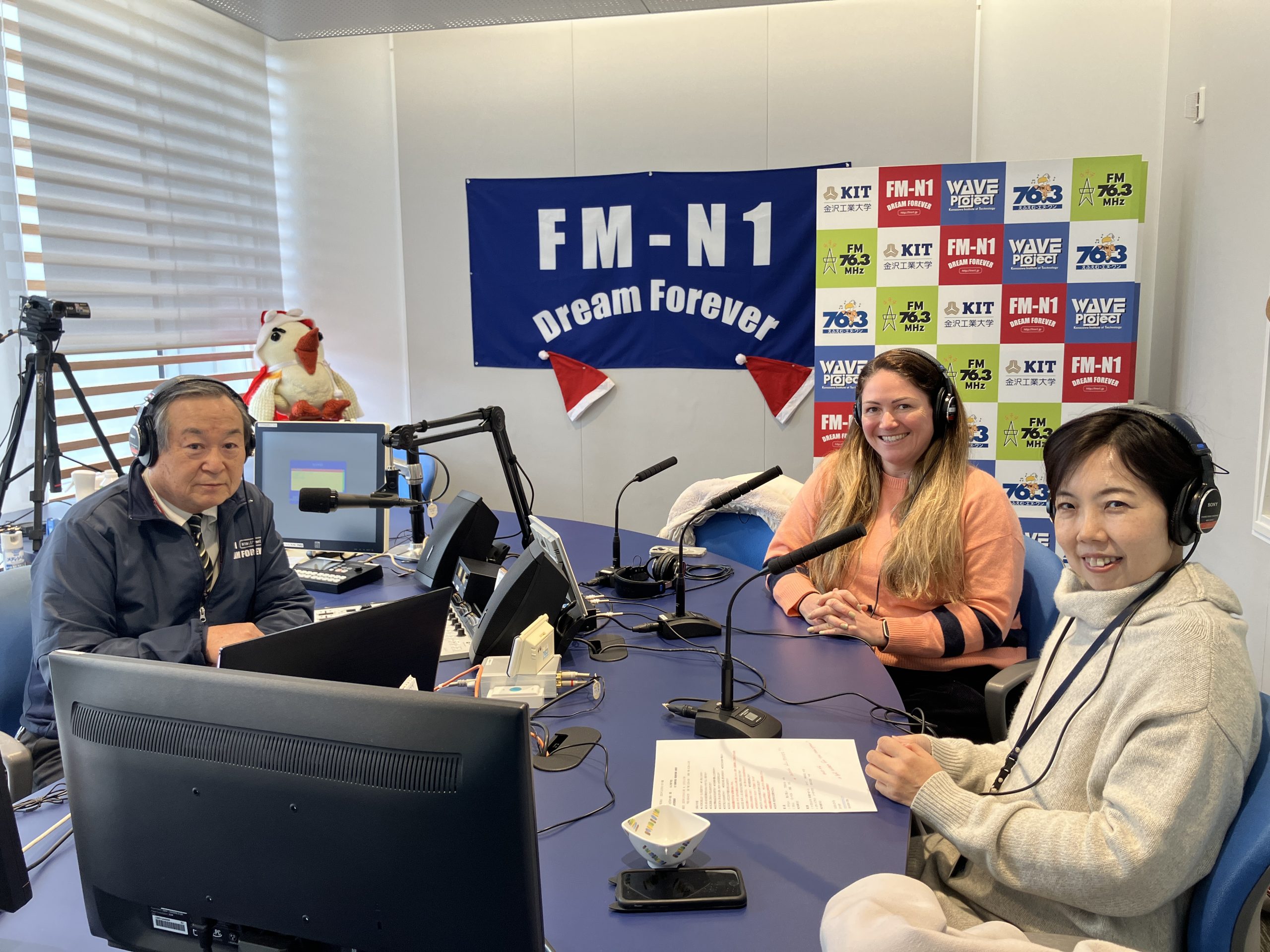 てくてく地球交差点　ゲスト　 KIT英語教師　ナタリー・ウェブスターさん、井ノ口悦子さん　12/24, 12/31放送