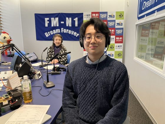 キャンパスアメニティ ゲスト：金沢工業大学工学部ロボティクス学科2年 夢工房人工衛星開発プロジェクト 片桐啓登さん 4/4OA